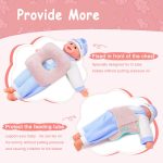 G Tube Tummy Time Pillow Feeding Tube Belt Pads Adjustable Nursing Pillow with a Hole for Supporting Babies Infant Children Kids Protecting Button - Image 4
